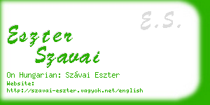 eszter szavai business card